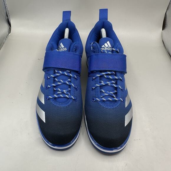 ADIDAS Powerlift 4 Weightlifting Shoes Mens Size 9 US Royal Blue Silver CrossFit main image 2